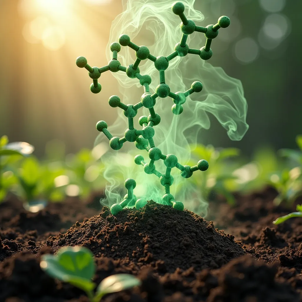 methane molecule soil