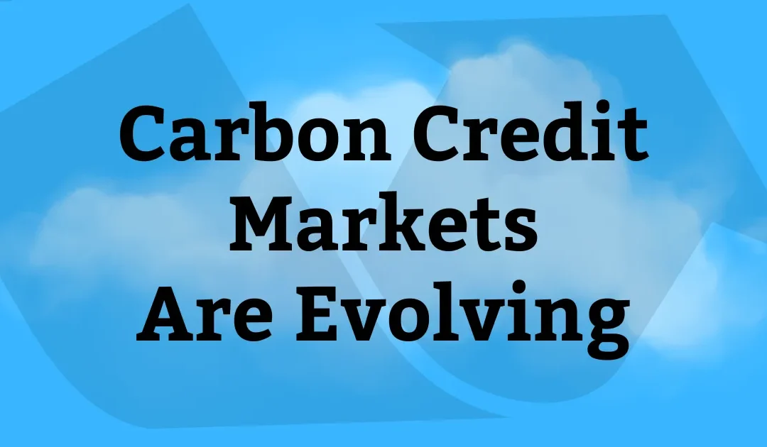 The Carbon Credit Markets Are Evolving – Here’s What You Need to Know Now