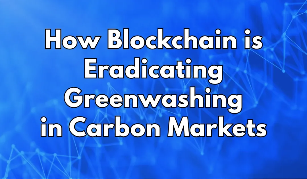 The Unchangeable Ledger: How Blockchain is Eradicating Greenwashing in Carbon Markets.
